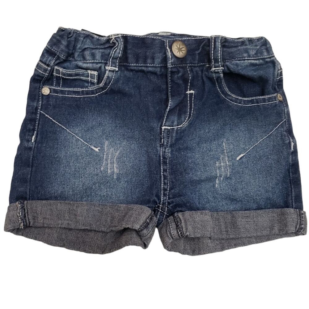 Girls Truly Scrumptious Heidi Klum Denim Shorts Size 3T Embroidered Pockets